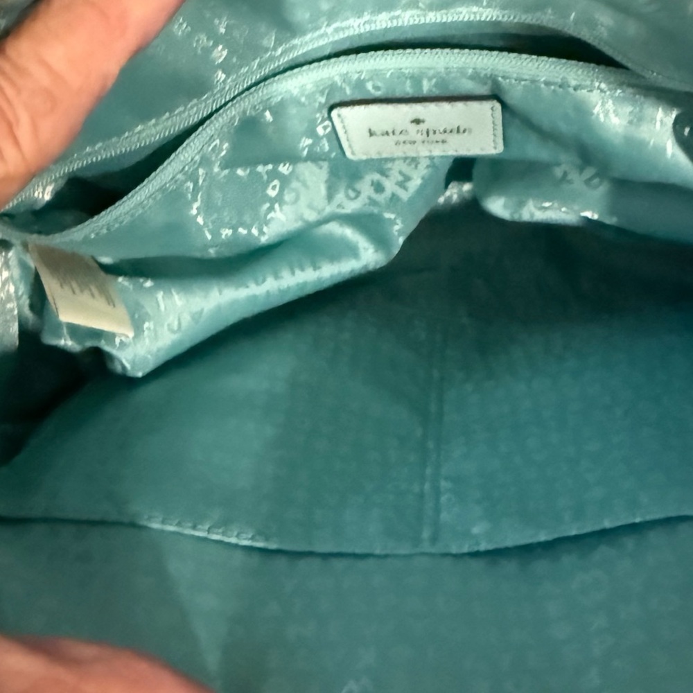 Authentic Kate Spade Newbury Lane Loden Leather Larger Satchel Bag. - Picture 5 of 14
